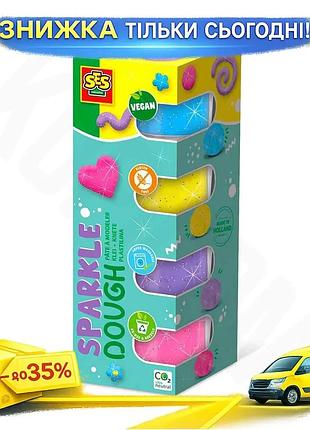 Ku незасихаюча маса для universal fit ліплення ses feel good dough блиск 4 кольори для дітей творчість uni2l_k