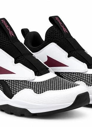 Кроссовки женские reebok xt sprinter slip текстильные белые с черным без застежки 38 (24.5 см)