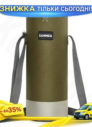 Ku термосумка для бутылки universal fit 1,5 л sannea зеленая сумка холодильник для напитков пивная тер uni2l_k