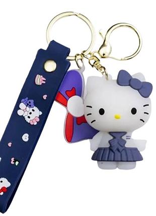 Дитячий брелок hello kitty 4×6 (см) для ключів, на сумку і рюкзак (рандом) hp-55-27