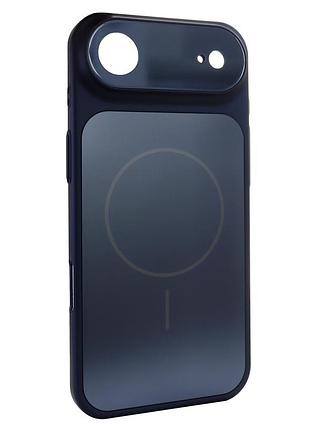 Чехол nofelet tpu противоударный magsafe для iphone 17 air с защитой камеры синий