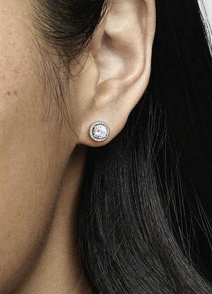 Серьги сияющие 296272cz 2