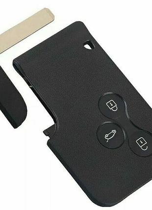 Заготовка чип-ключа renault megane scenic 2003-2008 с чипом id46 pcf7947 и платой сигнализации 433мгц