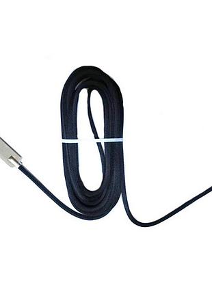 Кабель usb - lightning 3м в оплетке для apple iphone, ipad, ipod, прочный зарядный шнур