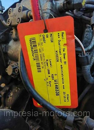 Двигатель vw caddy ii 1.9 sdi aey #222tys km#