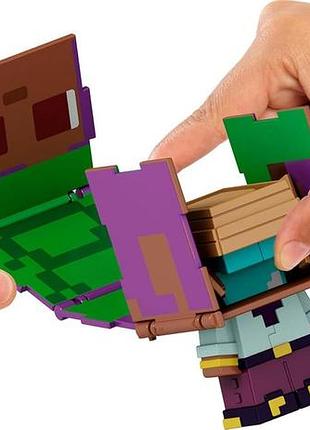 Фигурки-трансформер mattel minecraft flippin figs 2-pack (jcy31) 4