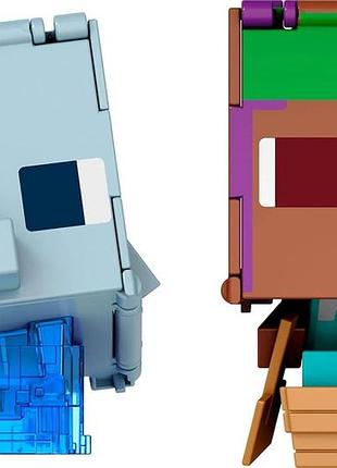 Фигурки-трансформер mattel minecraft flippin figs 2-pack (jcy31) 8