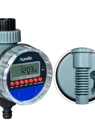 Цифровой таймер полива aqualin yl21026a с шаровым клапаном и поддержкой датчика дождя