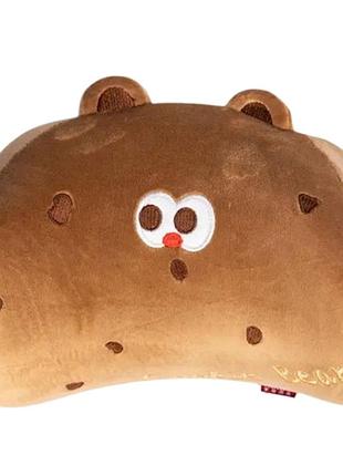 Подушка-подголовник cookie bear для путешествий коричневый hp-56-2br