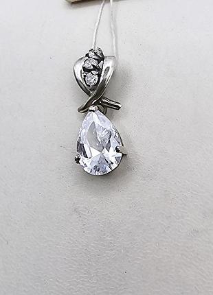 Кулон серебряный с кубическим цирконием "ками" 2,95 г
