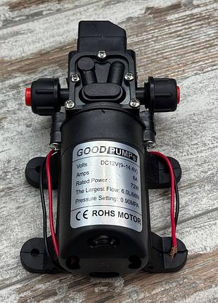 Насос водяной мембранный 12в 6л/мин 72вт 130psi, насос высокого давления для воды