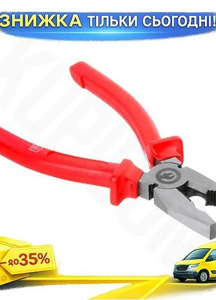 Ku пассатижи intertool 180 universal fit мм для обжимки и обрезки проводов щипцы с пластиковыми ручкам uni2l_k