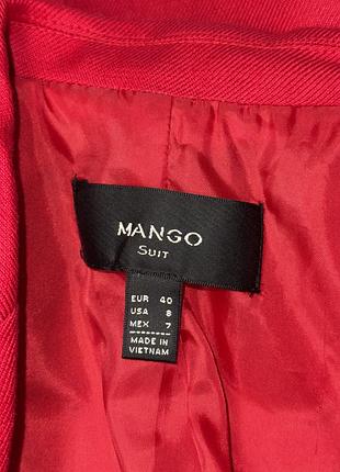 Яскравий лляний жакет mango 4