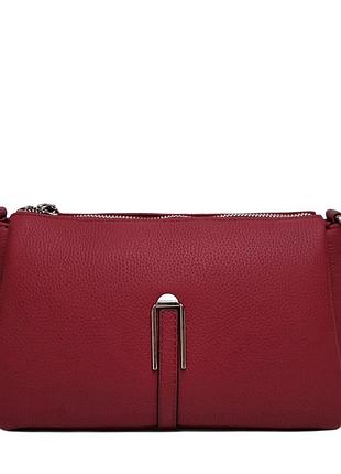 Модная женская сумка через плечо бордовый арт.99140 winered (китай)