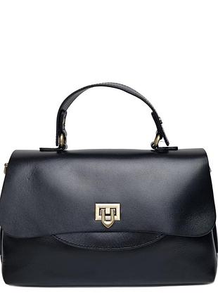 Жіноча сумка крос-боді натуральна шкіра чорний арт.77150-1 black (54)