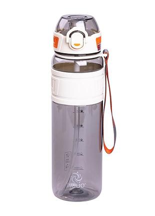 Пляшка для води houo спортивна 1 літр з фліп кришкою біла hp-14-33w