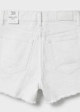 Шорты джинсовые mango белые р. 38 2