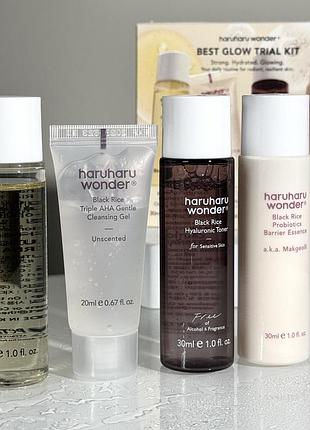 Набор для осветления и увлажнения кожи haruharu wonder best glow trial kit