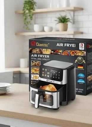 Аэрофритюрница domotec ms-3224 4500w 12l