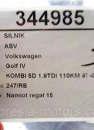 Двигатель volkswagen golf iv 1.9 tdi 110km 97-03 asv