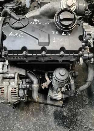 Мотор двигун axr 1.9 tdi golf 4 seat skoda 038103373r гольф шкода