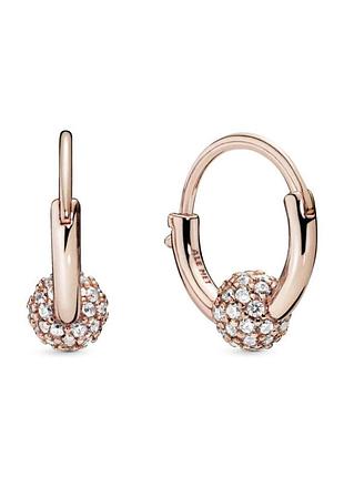 Серьги с шариком с pavé 288294cz