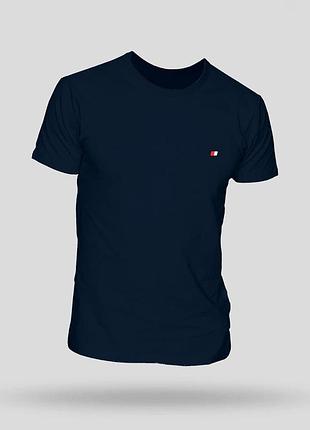Футболка мужская однотонная john frank jftba01-navy-s