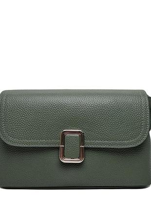 Женская сумка новинка натуральная кожа зелёный арт.6037 green (китай)
