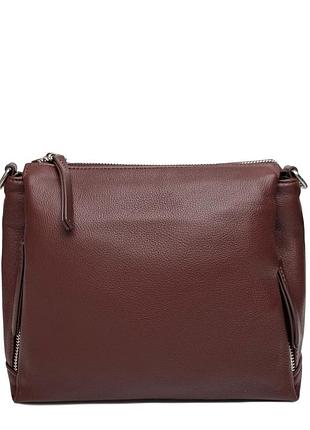 Сумка через плечо женская натуральная кожа коричневый арт.99-58 brown (китай)