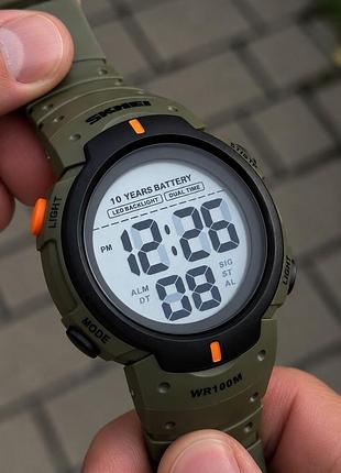 Skmei 1560 green-orange 4