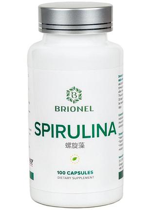 Спирулина, spirulina brionel, 100 кап