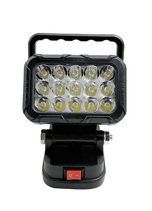 Светодиодный фонарь для аккумулятора 14.4/18в makita lxt, 15led 15вт 1600лм