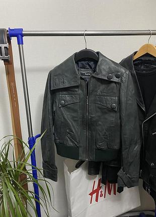 Куртка heine real leather шкіряна бомбер стильний актуальний 3
