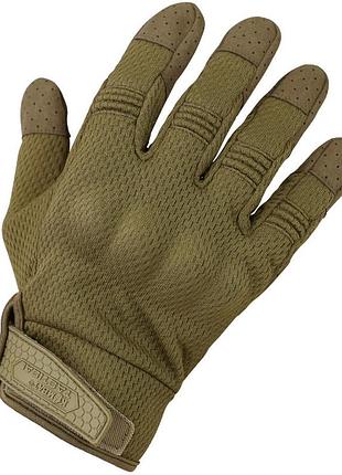 Рукавички тактичні захисні чоловічі демісезонні для зсу kombat uk recon tactical gloves l койот ve-33