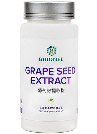 Екстракт кісточки винограду, grape seed extract brionel, 60 капс
