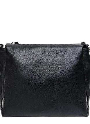 Женская кожаная сумка на плечо черный арт.99-58 black (китай)