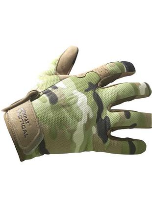 Рукавички тактичні захисні чоловічі демісезонні для зсу kombat uk operators gloves xl мультикам ve-33