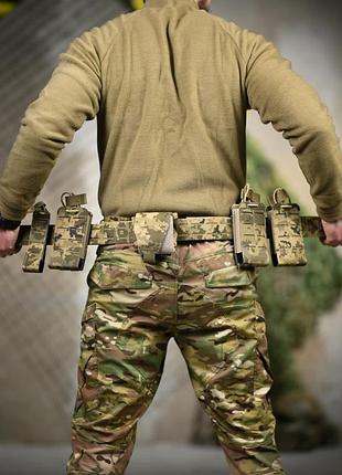 Функціональний тактичний пояс (battle belt) піксель