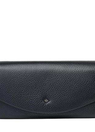 Черный женский кошелек натуральная кожа арт.515b-189 black balisa (китай)