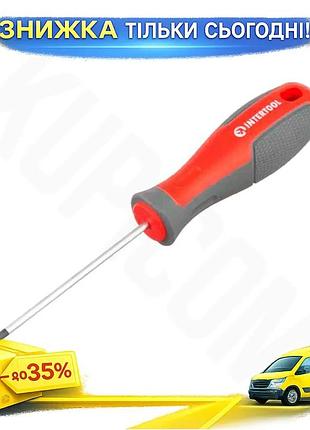 Ku отвертка intertool ph0 universal fit 75 мм для монтажа и демонтажа крепежа с магнитным наконечником uni2l_k
