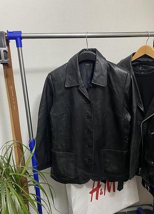 Шкіряний піджак жакет george real leather куртка кожа 3