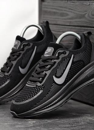 Мужские кроссовки nike vomero 18 zoom x черные легкие спортивные удобные кроссы из замши и текстиля для бега стильные найк вомеро