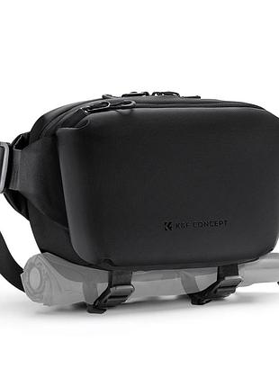 Сумка на одно плечо для фотоаппарата k&f concept alpha camera sling bag 4l urban wander 12 (черная) (kf13.188)