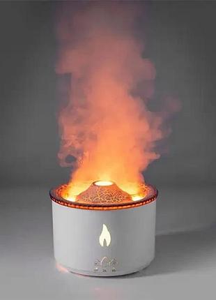 Ароматический диффузор volcano fire flame, ароматерапия, увлажнитель воздуха, 2 цвета, пульт jellyfish mist