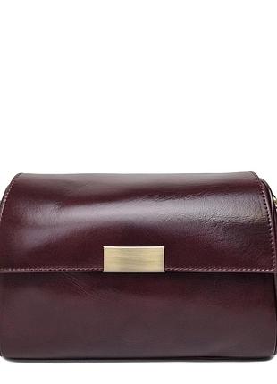 Женская сумка новинка натуральная кожа бордовый арт.9251 winered (китай)