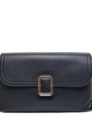 Сумка крос-боди натуральная кожа черный арт.6037 black (китай)