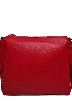 Красная женская кожаная сумка арт.99-58 red (китай)