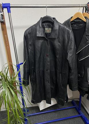 Шкіряне пальто плащ olmer leather real leather шкіра куртка кожа 3