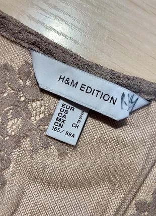 Кружевной топ h&m edition lace top - s 5