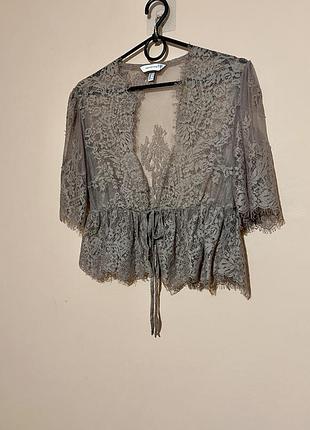 Кружевной топ h&m edition lace top - s 4